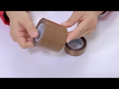 Vacuum mühürleyici için PTFE cam lif bantı 0.13 ~ 0.25mm Yapışkanlık Çelik 5.5N / 25mm