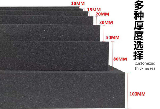 satın al CR yangın önleyici köpük C-4500 Siyah tek köpük tipi Neopren düşük sertlikli kauçuk sünger 1-30mm isteğe bağlı Çevrimiçi üretim