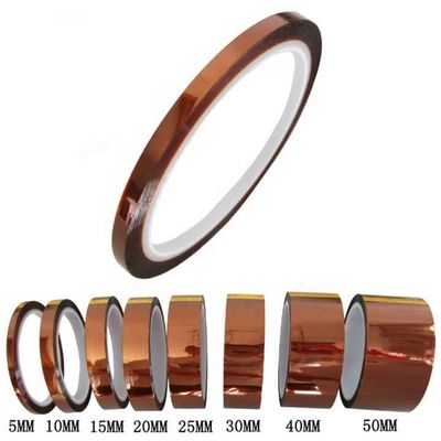 satın al Yüksek sıcaklık uygulamaları için 260°C sıcaklık aralığı ve silikon yapışkanlı 85 Mikron Kapton Teyp Çevrimiçi üretim