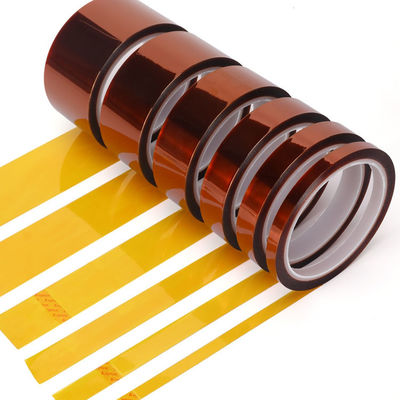 satın al 260°C Sıcaklık Aralığı ve Yüksek İzolasyon İçin Silikon Yapışkanlı 160 Mikron Kapton Bant Çevrimiçi üretim