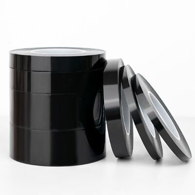 satın al 0.06mm Siyah Kapton bant silikon yapışkan ışık koruyucu PCB bant online manufacture