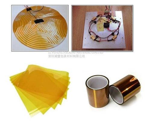 satın al Silikon Yapıştırıcı Yüksek Sıcaklık Kapton Bant 500mm 25 Mikron Çevrimiçi üretim