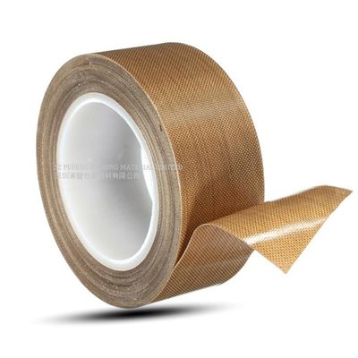satın al Isı Direnci 0.18mm PTFE Yapışkanlı Ambalaj Bandı, RoHS Fiberglas Kendinden Yapışkanlı Bant online manufacture