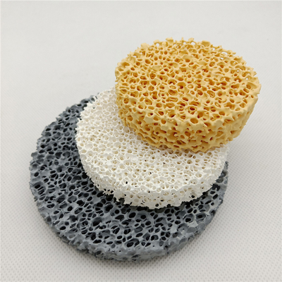 Porous Alumina Zirkonyum oksit Silikon karbid köpük seramik Filtre levhası