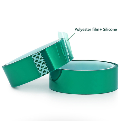 0.08mm PET poliester film yeşil devre kartı ısıya dayanıklı metal bant