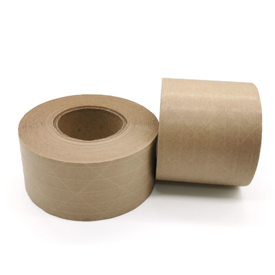 Ağır hizmet tipi ambalaj için suyla etkinleşen fiberglas kraft kağıt bant