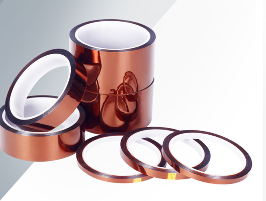 Silikon Yapışkanlı Kapton Poliimid Bant 50 Mikron Kalınlık PCB Maskeleme SMT ve Yüksek Sıcaklık İşlemleri İçin İdeal