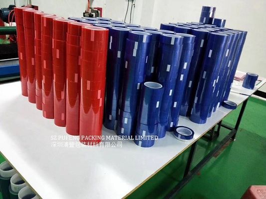 66m 220 Derece Isıya Dayanıklı Yapışkan Bant, Basınca Duyarlı Polyester Maskeleme Bandı
