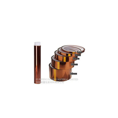 PCB 3D Yazıcı Toz Boya için 30 Mikron-100 Mikron Altın Kapton Poliimid Bant